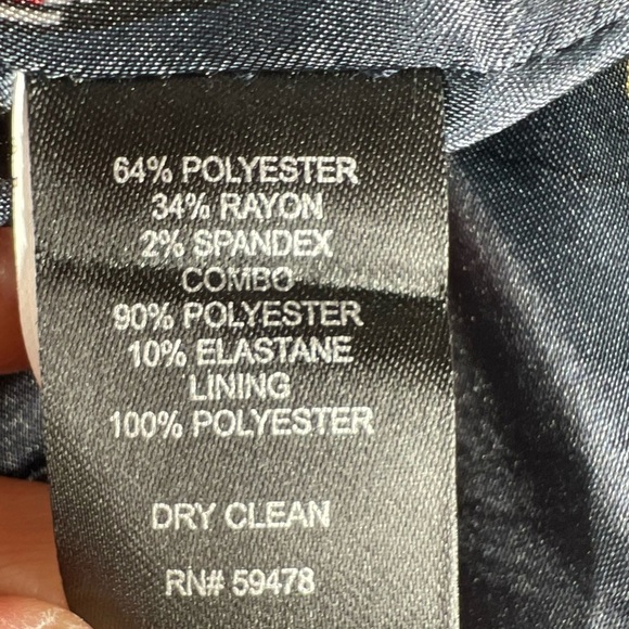 SAVILE ROW CO. London One Button Blazer Navy Blue Plaid Size Medium - Picture 8 of 8